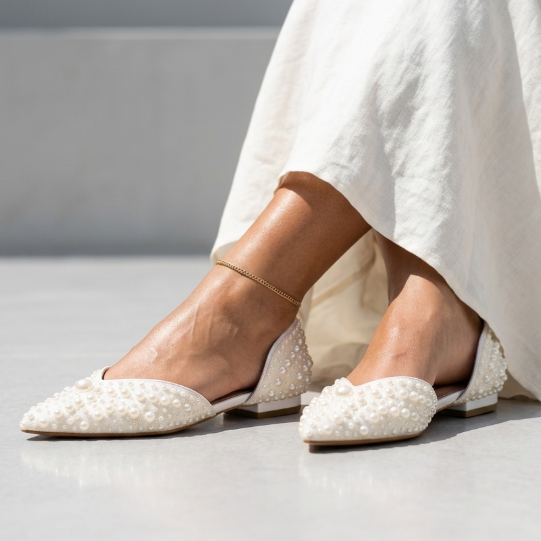 Sophia - Pearl Flat - Glamourous Grace