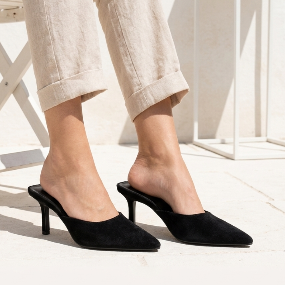 Lunya - Velvet Mules - Glamourous Grace