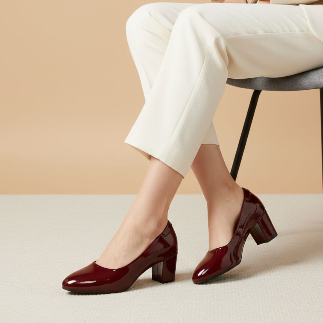 Adeline - Maroon Pumps - Glamourous Grace