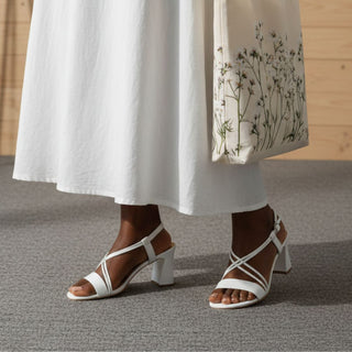 Nivelle - White Sandals