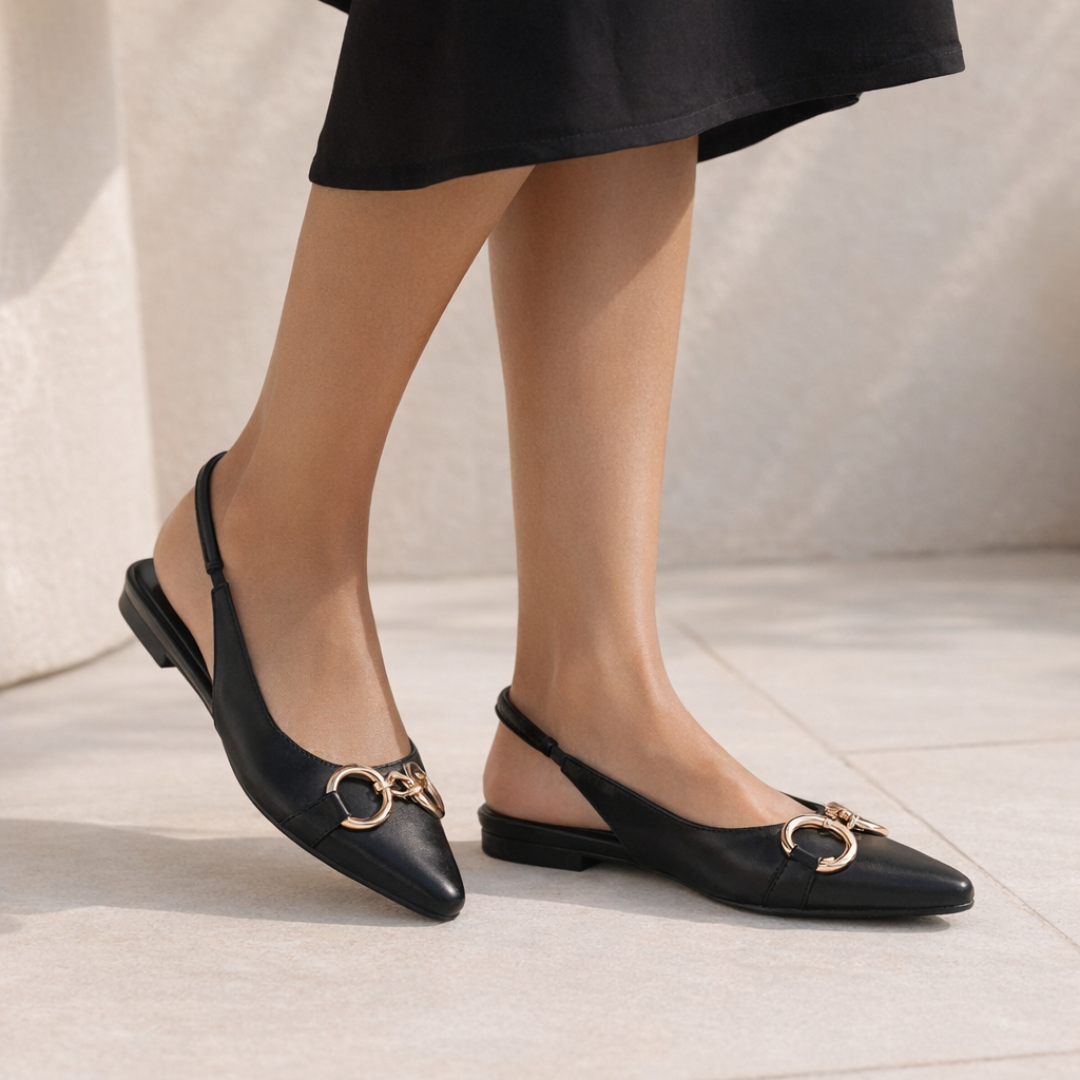 Daphne - Slingback Flat - Glamourous Grace