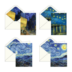 van Gogh At Night - Boxed Blank Note Cards – Set of 16 in a Keepsake Gift Box