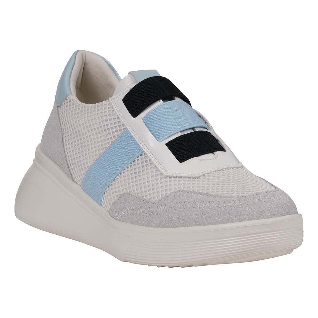Women's Stefani White Wedge Sneakers - Glamourous Grace
