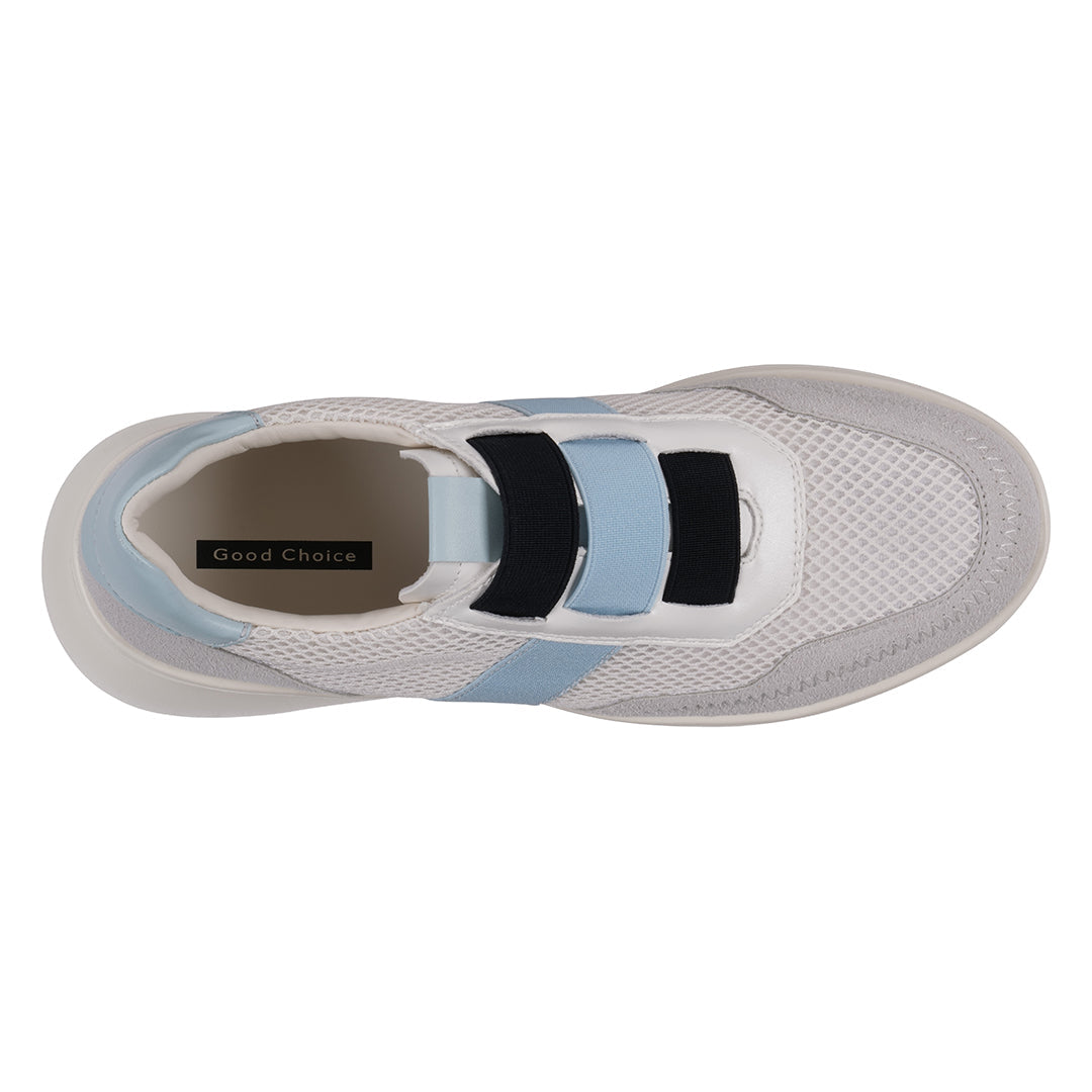 Women's Stefani White Wedge Sneakers - Glamourous Grace