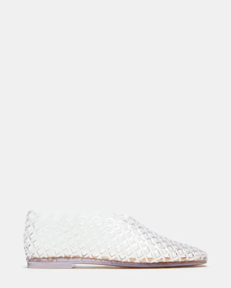 Grove Clear Square Toe Jelly Flats