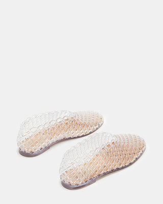 Grove Clear Square Toe Jelly Flats