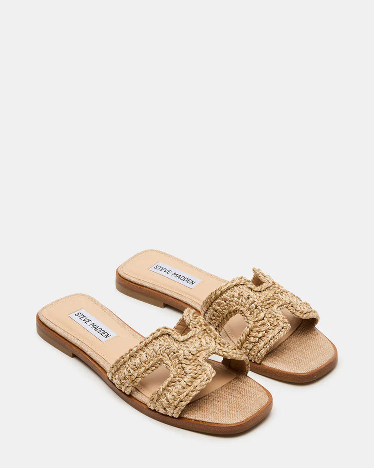 Haydn Crochet Raffia Sandals