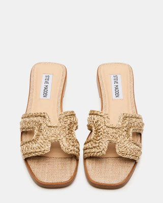 Haydn Crochet Raffia Sandals
