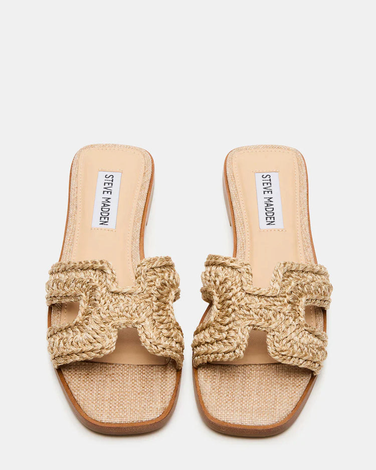 Haydn Crochet Raffia Sandals