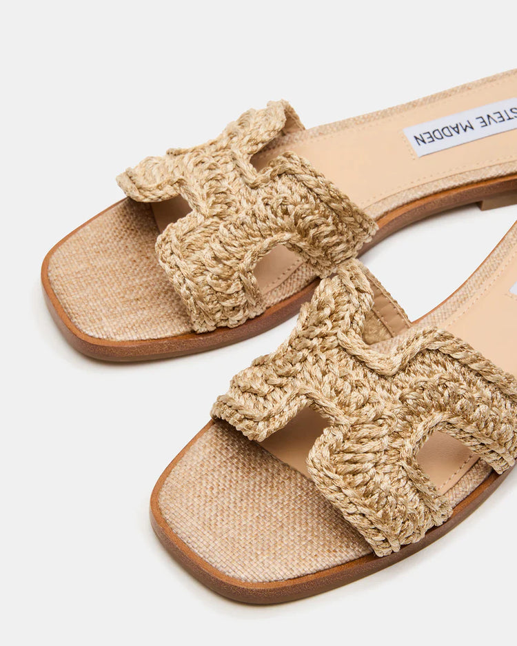 Haydn Crochet Raffia Sandals