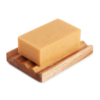 Teak Rectangular Zig Zag Soap Dish