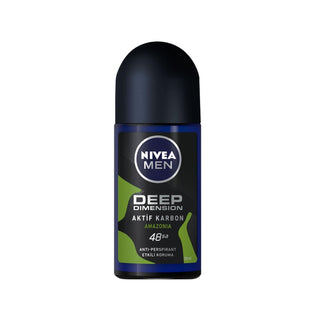 Nivea Men Deep Dimension Amazonia Roll-On Deodorant for Men - 50 ml Antiperspirant & Deodorant Protection - Glamourous Grace