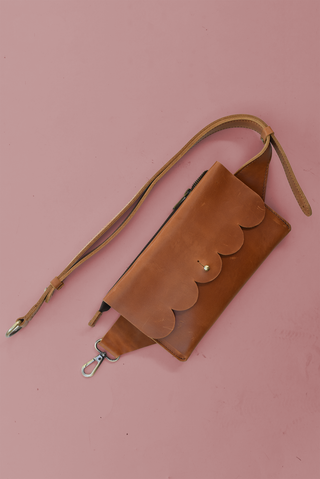 Scalloped Sling Bag