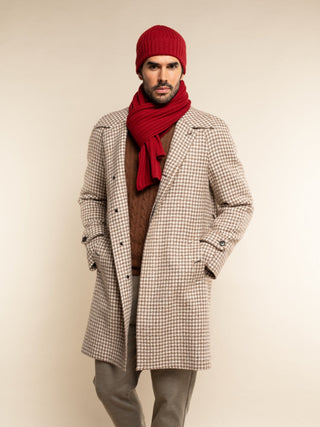 Napoli (red) - Italian 100% cashmere ribbed scarf (unisex) - Glamourous Grace
