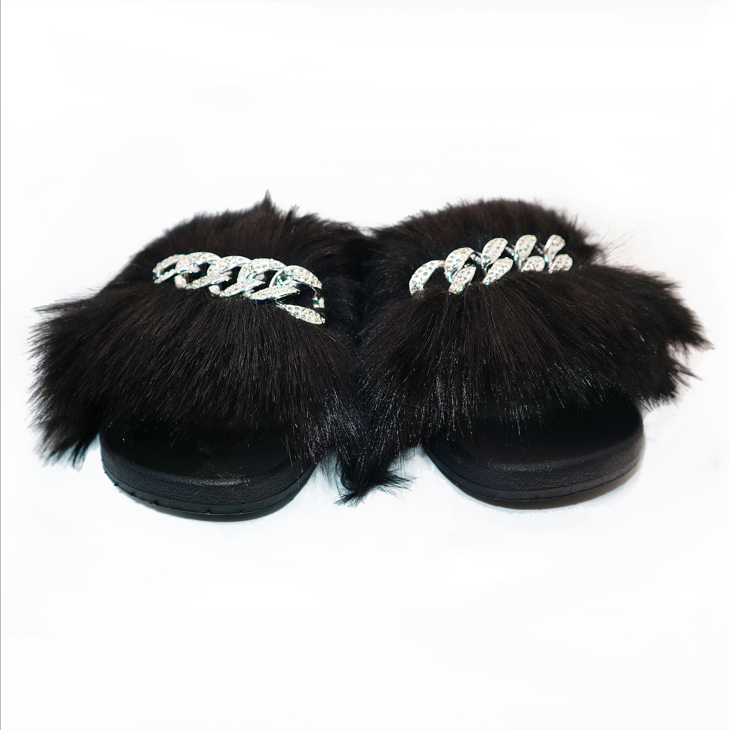 Michaela V Pupa Slippers — Black - Glamourous Grace