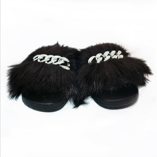Michaela V Pupa Slippers — Black