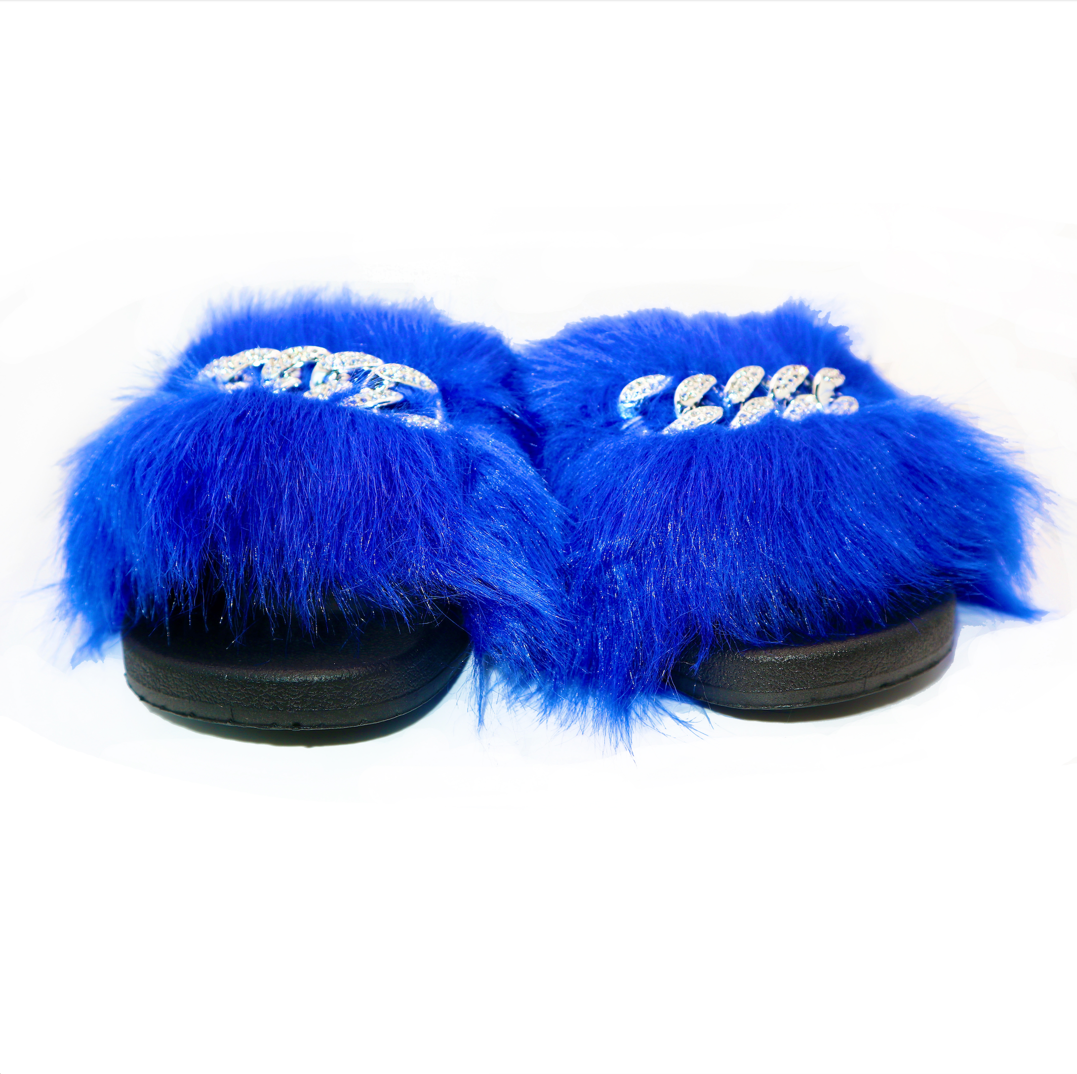 Michaela V Pupa Slippers — Blue - Glamourous Grace