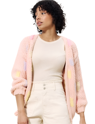 Lobelia Cardigan | Rose Pale