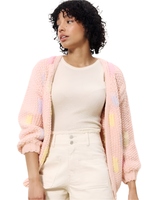 Lobelia Cardigan | Rose Pale