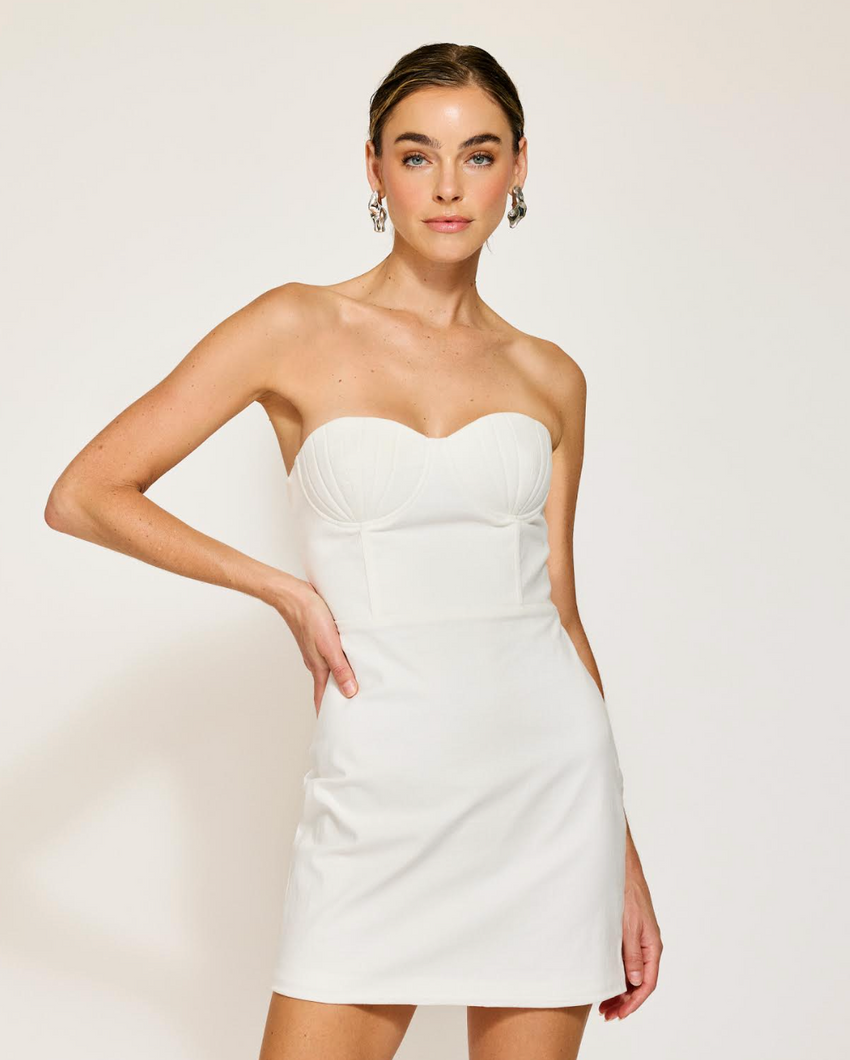 Fable Mini Dress | White