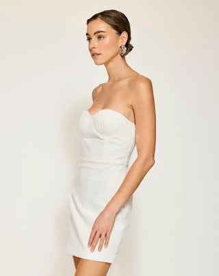 Fable Mini Dress | White - Glamourous Grace