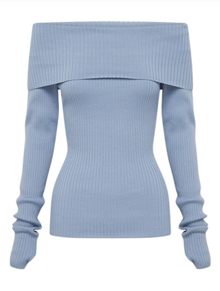 Krishna Off Shoulder Knit Top - Glamourous Grace