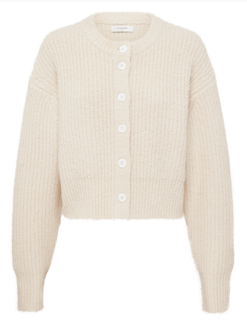Nixon Cropped Cardigan | Ivory