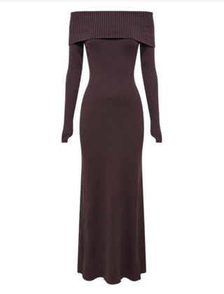 Krishna Off The Shoulder Knit Dress - Glamourous Grace