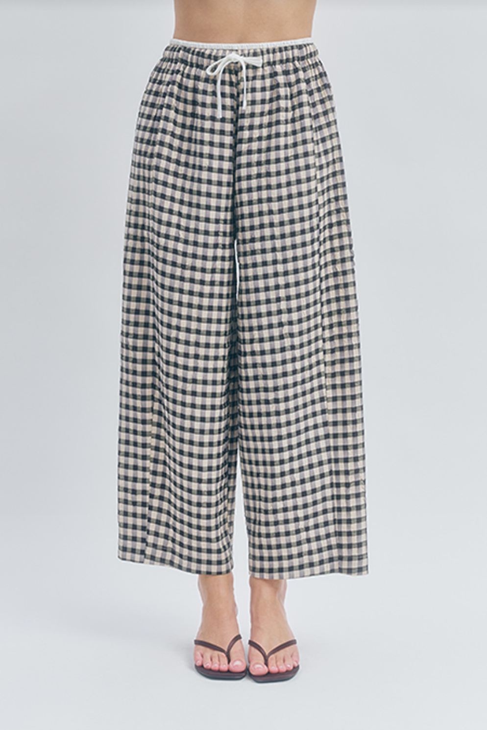 Ari Black Sand Gingham Pant