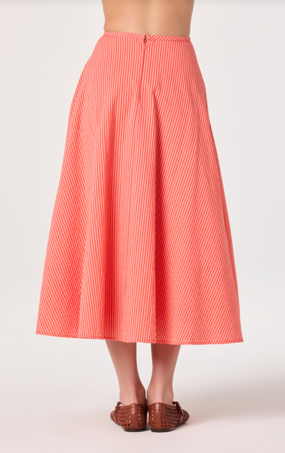 Myria Red Stripe Skirt