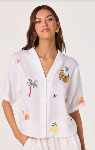 Vesa White Tropical Multi Top