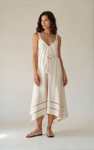 Cassandra Belted Midi Dress