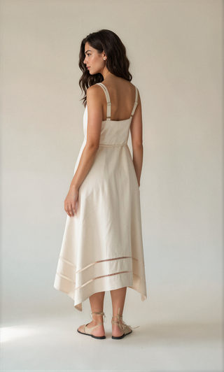 Cassandra Belted Midi Dress