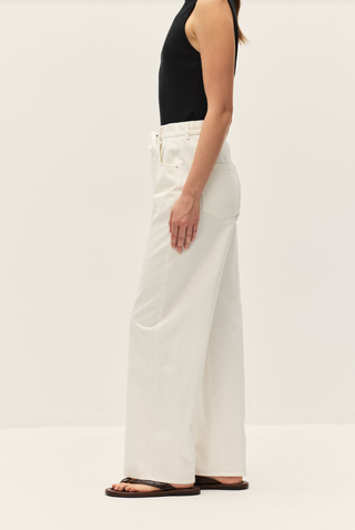 Edda White Wide Leg Pants - Glamourous Grace