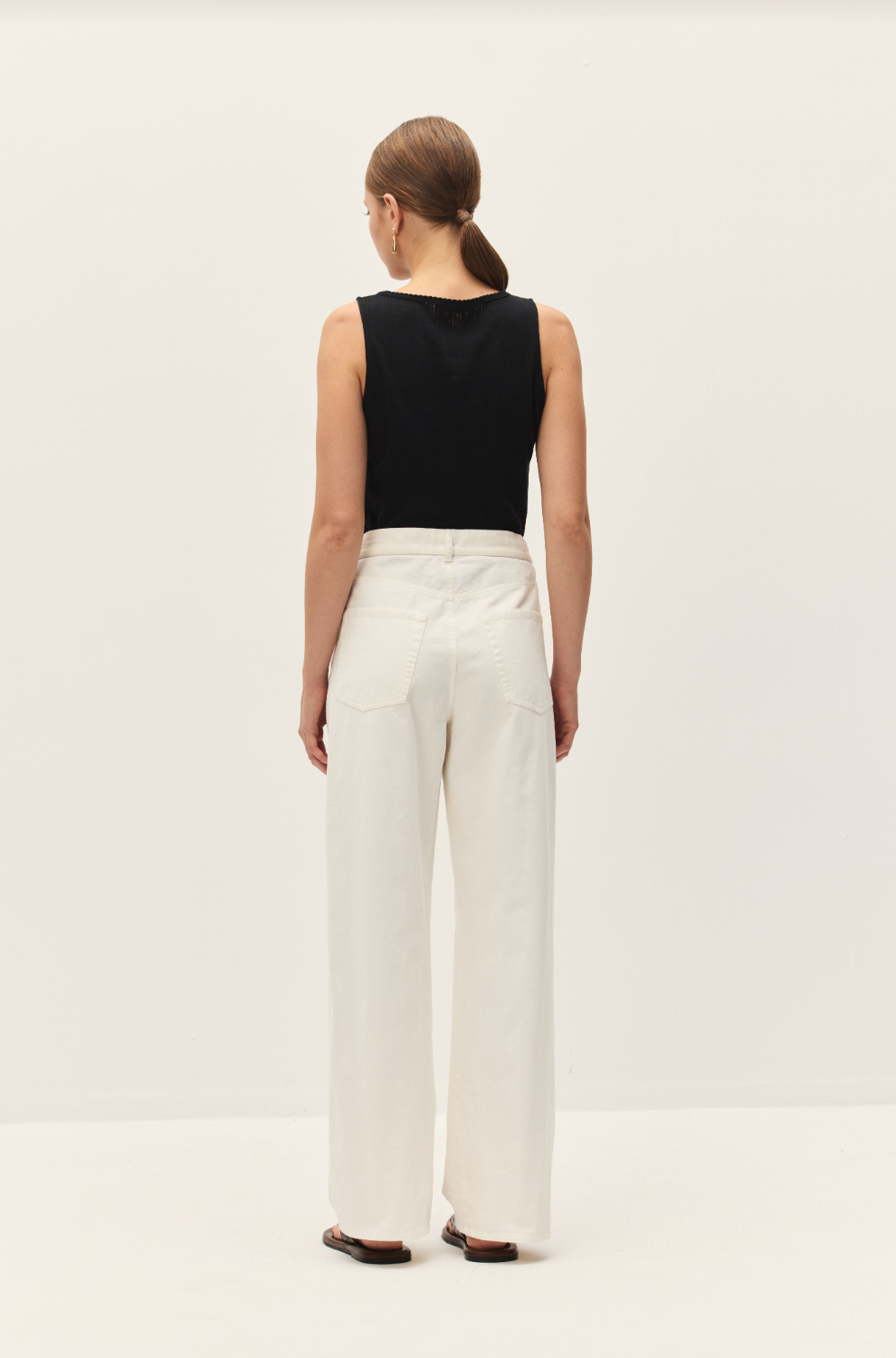 Edda White Wide Leg Pants - Glamourous Grace