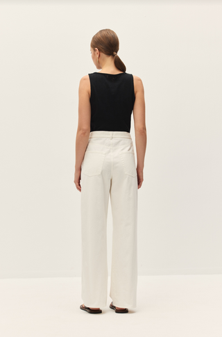 Edda White Wide Leg Pants - Glamourous Grace