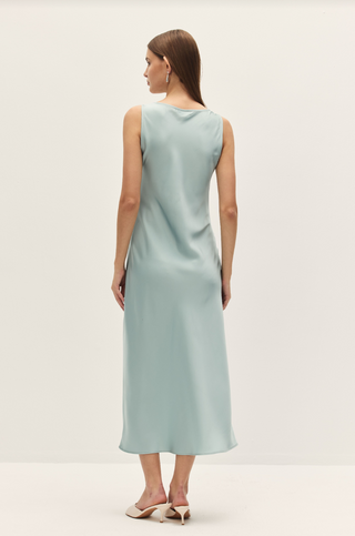 Odette Blue Lace Midi Dress