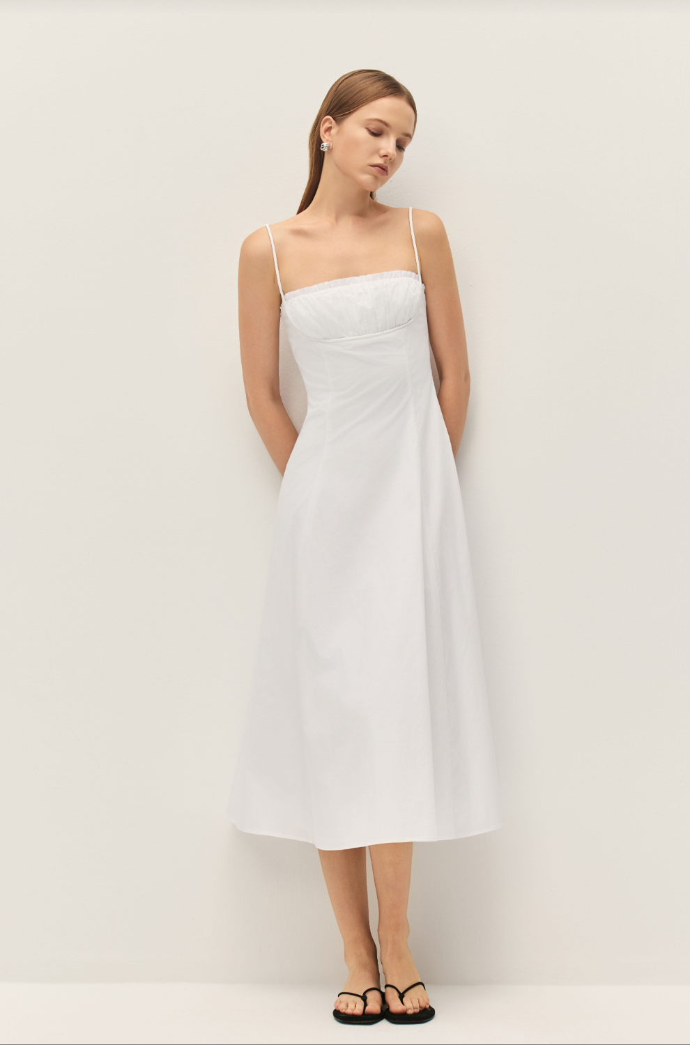 Sienna Midi Dress Cannoli Cream