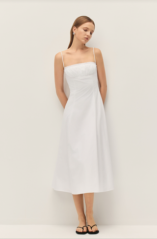 Sienna Midi Dress Cannoli Cream
