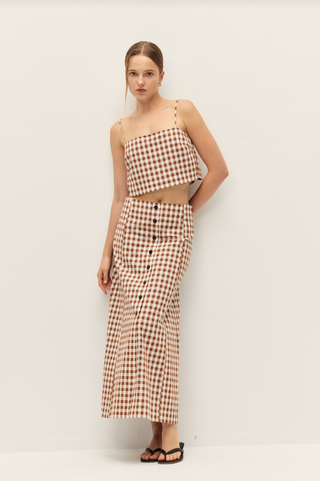 Bianca Gingham Crop Top