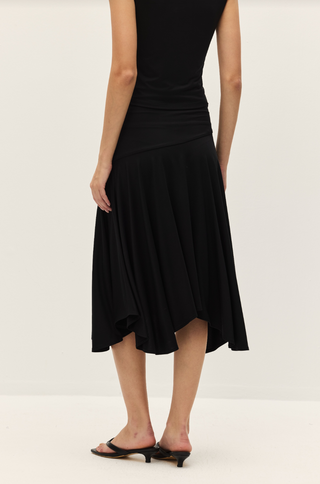 Irena Black Midi Skirt
