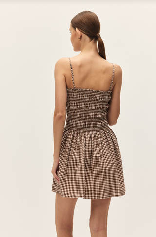 Yuki Brown Mini Dress