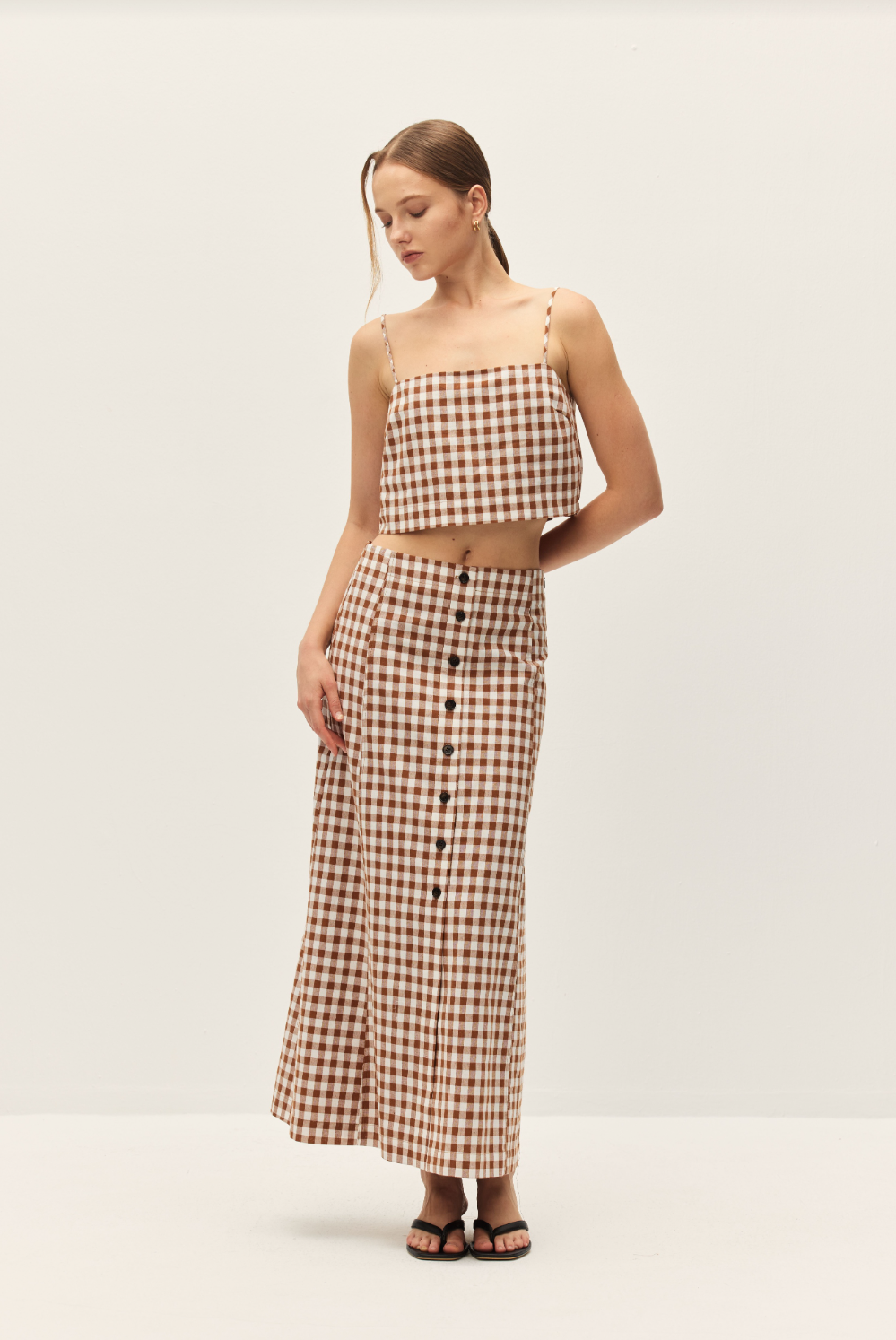 Bianca Gingham Crop Top