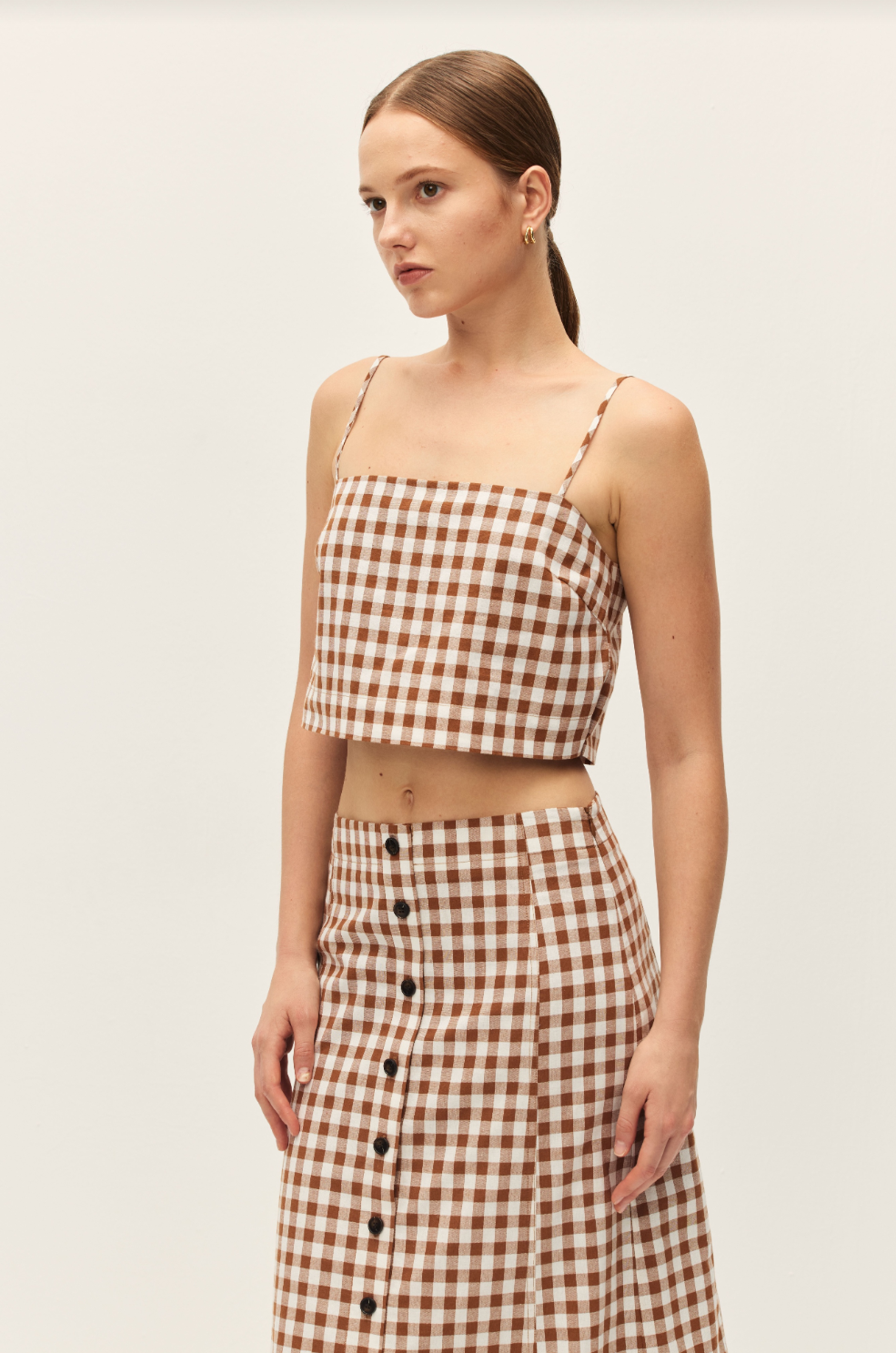 Bianca Gingham Crop Top