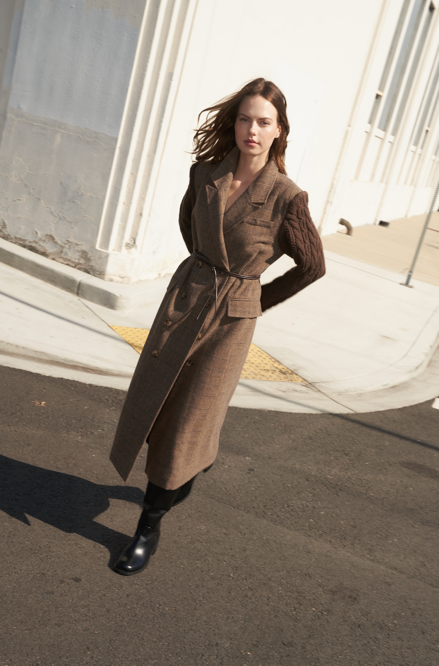 FIELDLINE HERITAGE WOVEN MIDI COAT - Glamourous Grace