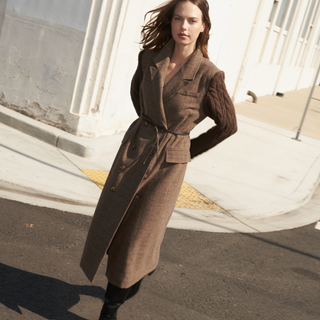 FIELDLINE HERITAGE WOVEN MIDI COAT - Glamourous Grace