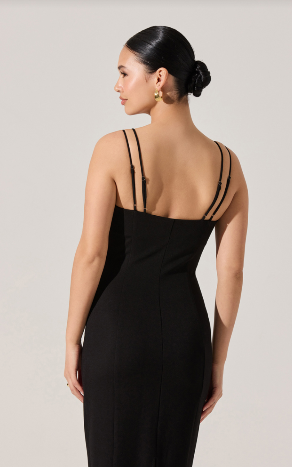 Allura Black Midi Dress - Glamourous Grace
