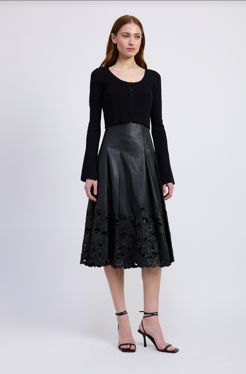 Calix Crop Cardigan | Black - Glamourous Grace