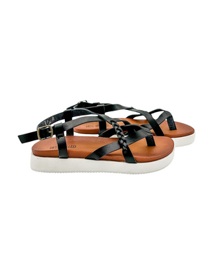 Sela Sandal in Black - Glamourous Grace