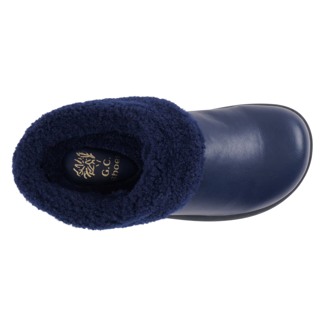 Women's Shari Navy Flat - Glamourous Grace